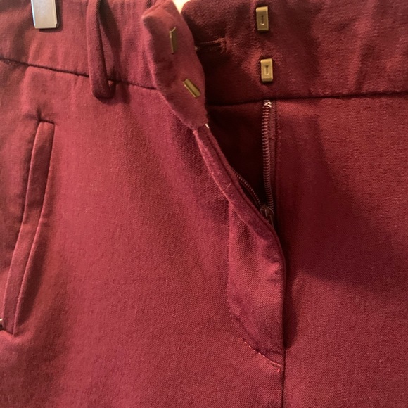 J. Crew Teddie Pants in Maroon - Size 6 - Picture 12 of 13